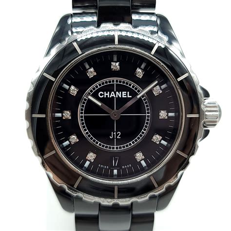 black chanel j12 watch|chanel j12 ceramic watch price.